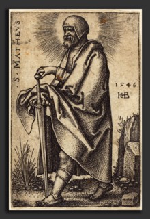 Sebald Beham (German, 1500 - 1550), Matthew, 1546, engraving