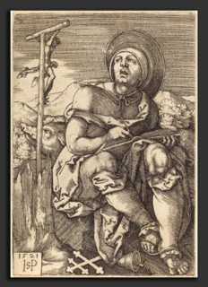 Sebald Beham (German, 1500 - 1550), Saint Anthony the Hermit, 1521, engraving