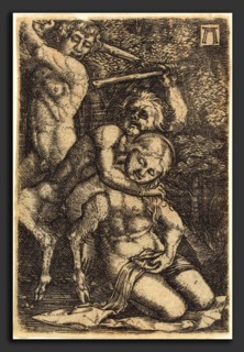 Albrecht Altdorfer (German, 1480 or before - 1538), Two Satyrs Fighting about a Nymph, c.