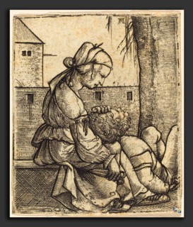Albrecht Altdorfer (German, 1480 or before - 1538), Samson and Delilah, c. 1520-1525, engraving