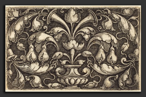 Heinrich Aldegrever (German, 1502 - 1555-1561), Ornament, 1532