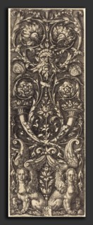 Heinrich Aldegrever (German, 1502 - 1555-1561), High Fruits with Ornaments, 1552, engraving