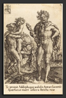 Heinrich Aldegrever (German, 1502 - 1555-1561), Hercules and Anthaeus, 1550