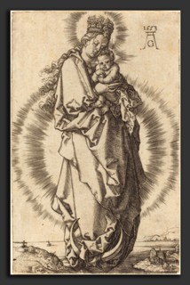Heinrich Aldegrever (German, 1502 - 1555-1561), The Virgin with the Child on the Crescent, 1553,