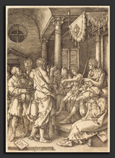 Heinrich Aldegrever (German, 1502 - 1555-1561), The Two Elders Convicted by the Testimony of