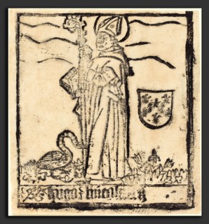 German 15th Century, Saint Hugo of Lincoln (or Saint Hugo of Avalon), probably 1460-1480, woodcut