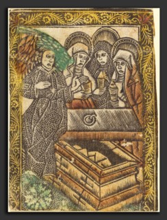 Workshop of Master of the Borders with the Four Fathers of the Church, The Three Maries at the