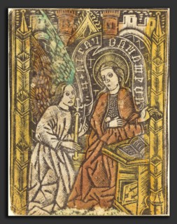 Workshop of Master of the Borders with the Four Fathers of the Church, The Annunciation, 1460-1480,