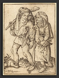 Wenzel von Olmutz after Master of the Housebook (German, active 1481-1497), Farmer and Wife with