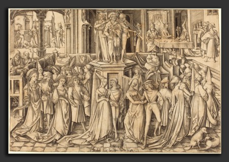 Israhel van Meckenem (German, c. 1445 - 1503), The Dance at the Court of Herod, c. 1500, engraving