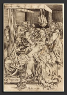 Israhel van Meckenem (German, c. 1445 - 1503), The Death of the Virgin, c. 1480-1490, engraving