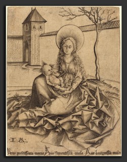 Israhel van Meckenem after Martin Schongauer (German, c. 1445 - 1503), Virgin and Child in a