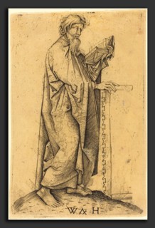 Master WH after Martin Schongauer (German, active fourth quarter 15th century), The Apostle Simon,