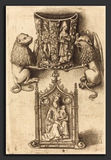 Master of St. Sebastian (German, active c. 1470-1490), Design for a Beaker and a Pax, c. 1480,