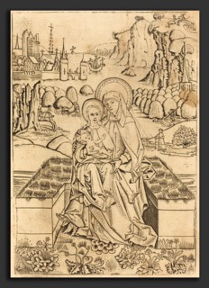 Master of St. Sebastian (German, active c. 1470-1490), The Madonna and Child with Saint Anne, c.