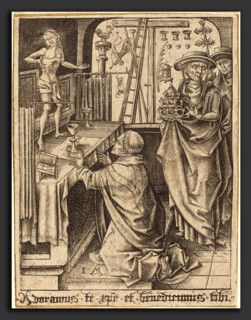 Israhel van Meckenem (German, c. 1445 - 1503), The Mass of Saint Gregory, c. 1480-1490, engraving