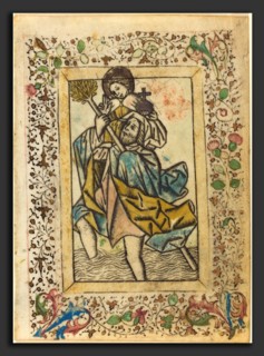 Master of the Dutuit Mount of Olives (German, active c. 1450-1470), Saint Christopher, c. 1460,