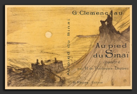 Henri de Toulouse-Lautrec (French, 1864 - 1901), Cover for "Au pied du SinaÃ¯", 1898, color
