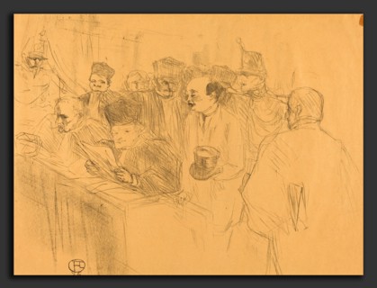 Henri de Toulouse-Lautrec (French, 1864 - 1901), Soudais Deposition (Déposition Soudais), 1896,
