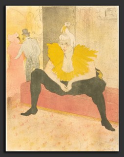 Henri de Toulouse-Lautrec (French, 1864 - 1901), Seated Clowness (La Clownesse assise), 1896, color