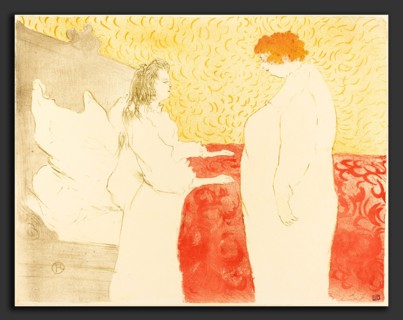 Henri de Toulouse-Lautrec (French, 1864 - 1901), Woman in Bed, Profile (Femme au lit, profil),