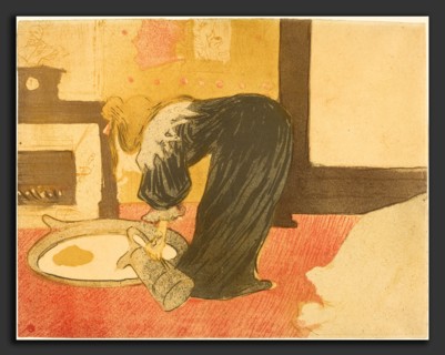 Henri de Toulouse-Lautrec (French, 1864 - 1901), Woman at the Tub (Femme au tub), 1896, lithograph