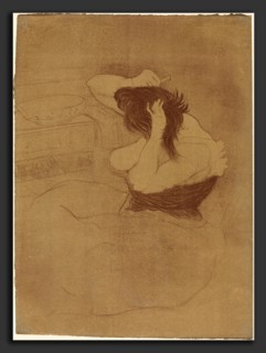 Henri de Toulouse-Lautrec (French, 1864 - 1901), Woman Combing Her Hair (Femme qui se peigne),