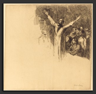 Théophile Alexandre Steinlen, Prophet (Le prophete), Swiss, 1859 - 1923, 1902, etching
