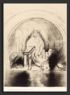 Odilon Redon (French, 1840 - 1916), Puis je vis, dans la main droite de celui quietait assis sur le