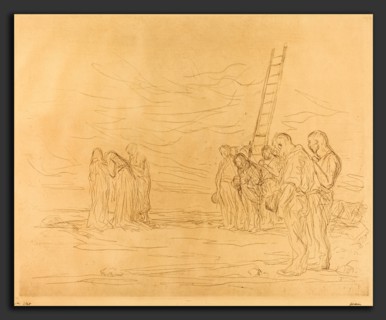 Jean-Louis Forain, Calvary (first plate), French, 1852 - 1931, 1902, etching