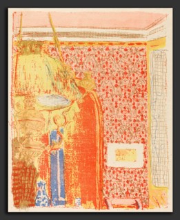 Edouard Vuillard (French, 1868 - 1940), Interior with Pink Wallpaper III (Interieur aux tentures