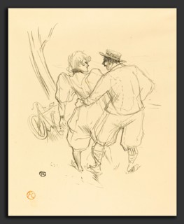 Henri de Toulouse-Lautrec (French, 1864 - 1901), Floréal, 1895, lithograph in black