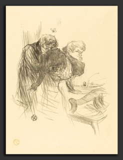 Henri de Toulouse-Lautrec (French, 1864 - 1901), Les vieux papillons, 1895, lithograph in black on