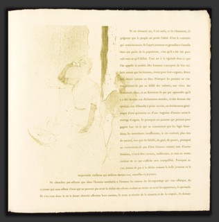 Henri de Toulouse-Lautrec (French, 1864 - 1901), Yvette Guilbert, 1894, lithograph in olive green