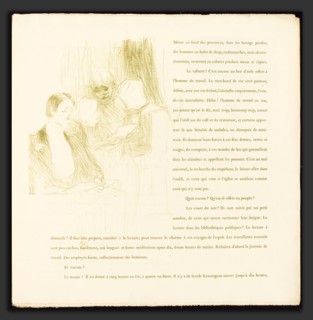 Henri de Toulouse-Lautrec (French, 1864 - 1901), Yvette Guilbert, 1894, lithograph in olive green