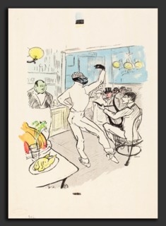 Henri de Toulouse-Lautrec, Chocolat Dancing in the Achille Bar, French, 1864 - 1901,