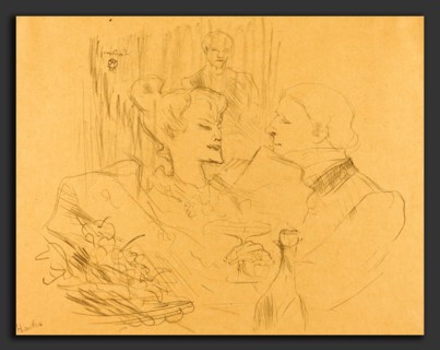 Henri de Toulouse-Lautrec (French, 1864 - 1901), Supper in London (Souper Ã  Londres), 1896,