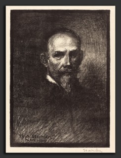 Théophile Alexandre Steinlen, Self-Portrait (Steinlen de face, tete droite), Swiss, 1859 - 1923,