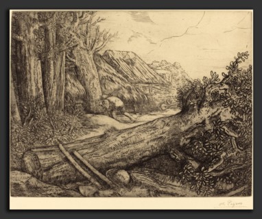 Alphonse Legros, At the Home of the Woodcutters (Chez les bocherons), French, 1837 - 1911, etching