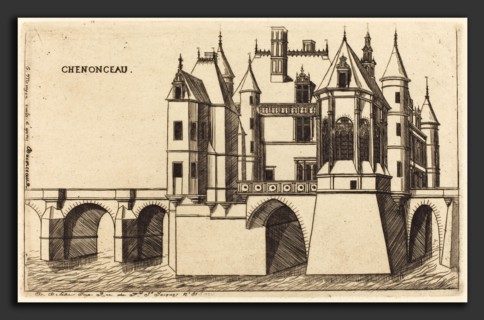 Charles Meryon after Jacques Androuet Ducerceau I (French, 1821 - 1868), Chateau de Chenonceau, 2e
