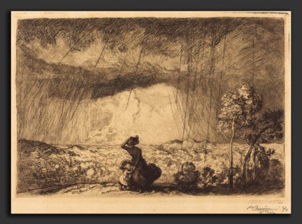 Auguste LepÃ¨re, Storm on the Dune, Vendee (L'orage sur la dune, Vendee), French, 1849 - 1918,