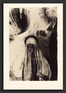 Odilon Redon (French, 1840 - 1916), La Vieille: Que Crains-tu? Un large trou Noir! Il est vide