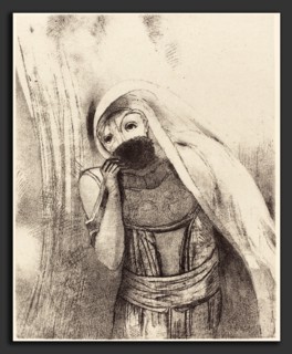 Odilon Redon (French, 1840 - 1916), Elle tire de sa poitrine une eponge toute noire, la couvre de