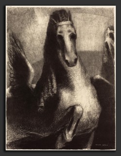 Odilon Redon (French, 1840 - 1916), L'Aile (The Wing), 1893, lithograph