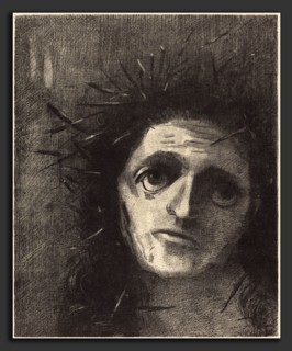 Odilon Redon (French, 1840 - 1916), Christ, 1887, lithograph