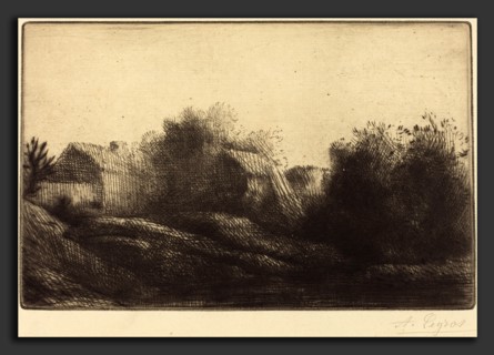 Alphonse Legros, Remembrance of My Village (Souvenir de mon village), French, 1837 - 1911, etching?