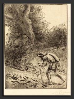 Alphonse Legros, Little Wandering Jew (Le petit juif errant), French, 1837 - 1911, etching and