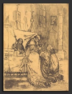 Alphonse Legros, Communion in the Church of Saint Medard (La communion dans l'eglise St.-Medard),