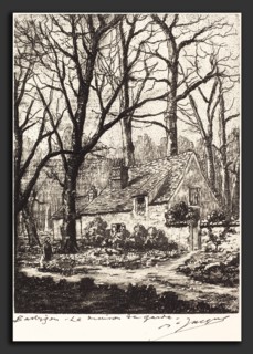 Maurice Jacque, Barbizon: La maison de garde, French, active second half 19th century, lithograph
