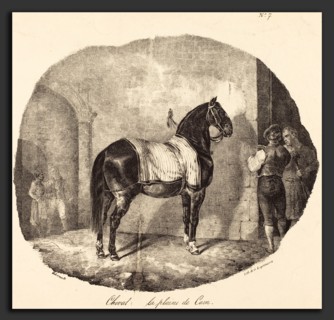 Théodore Gericault (French, 1791 - 1824), Cheval de la plaine de Caen, 1822, lithograph on wove